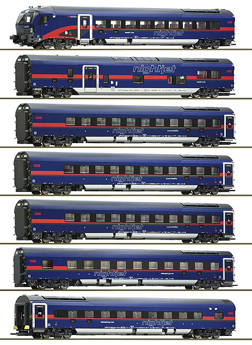 ausverkauft | FLEISCHMANN 814401 Wagenset 'NACHTZUG DACIA