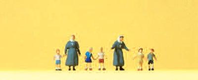 (Nゲージ)プロテスタントの修道女と子供