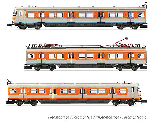EMU BR 420 オレンジ/グレー 3両セット DB Ep4 室内灯付き