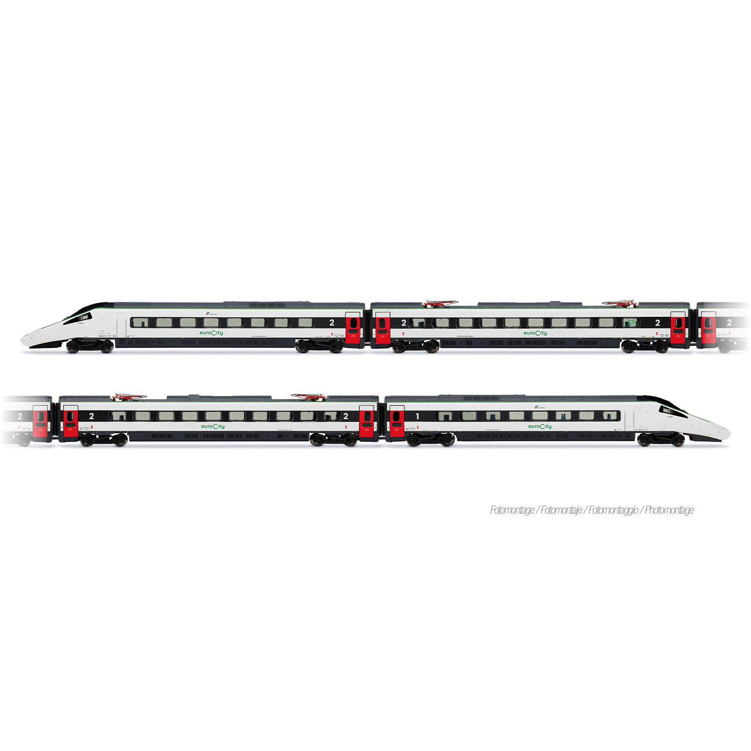 【仮予約】 EMU ETR 610 新EuroCity色 基本4輌セット FS Trenitalia Ep6