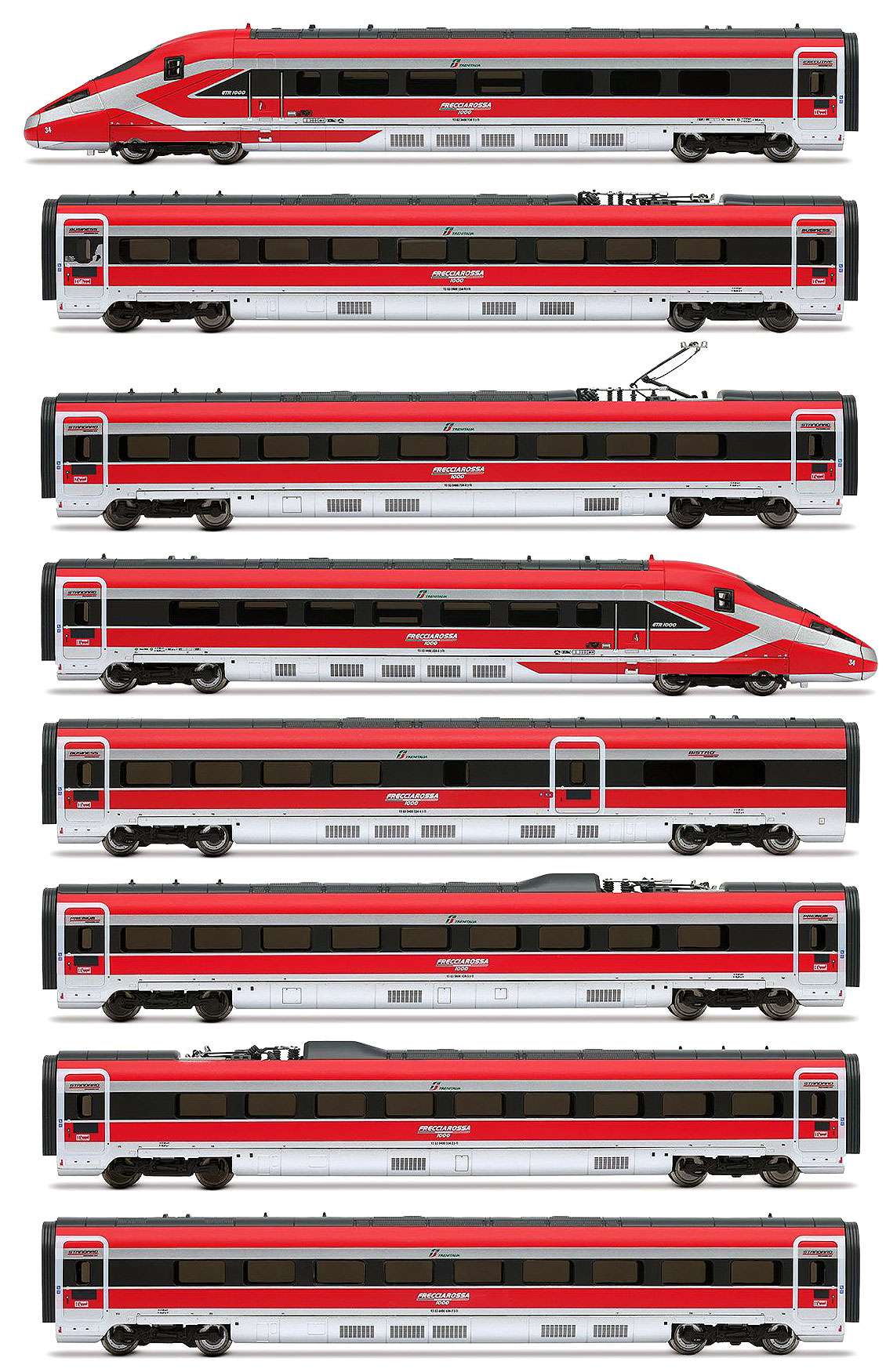 フレッチャロッサ1000 新塗装 基本＋増結8輌セット トレニタリア Ep6
