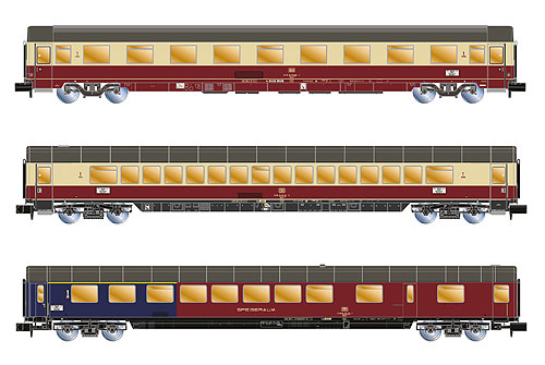 【仮予約】TEE Rembrandt 客車3輌セット DB Ep4