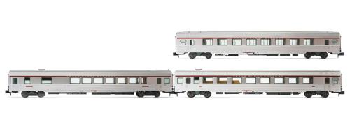 TEE Cisalpin 客車3輌セット シルバー SNCF Ep4