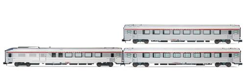 TEE Cisalpin 客車3輌セット荷物室付 シルバー SNCF Ep4