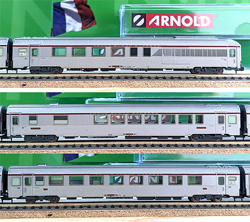 TEE Paris-Ruhr 客車4輌セット シルバー SNCF Ep4