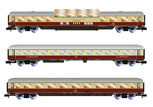 【仮予約】Rheingold 動態保存客車3輌セット1  AKE Ep6