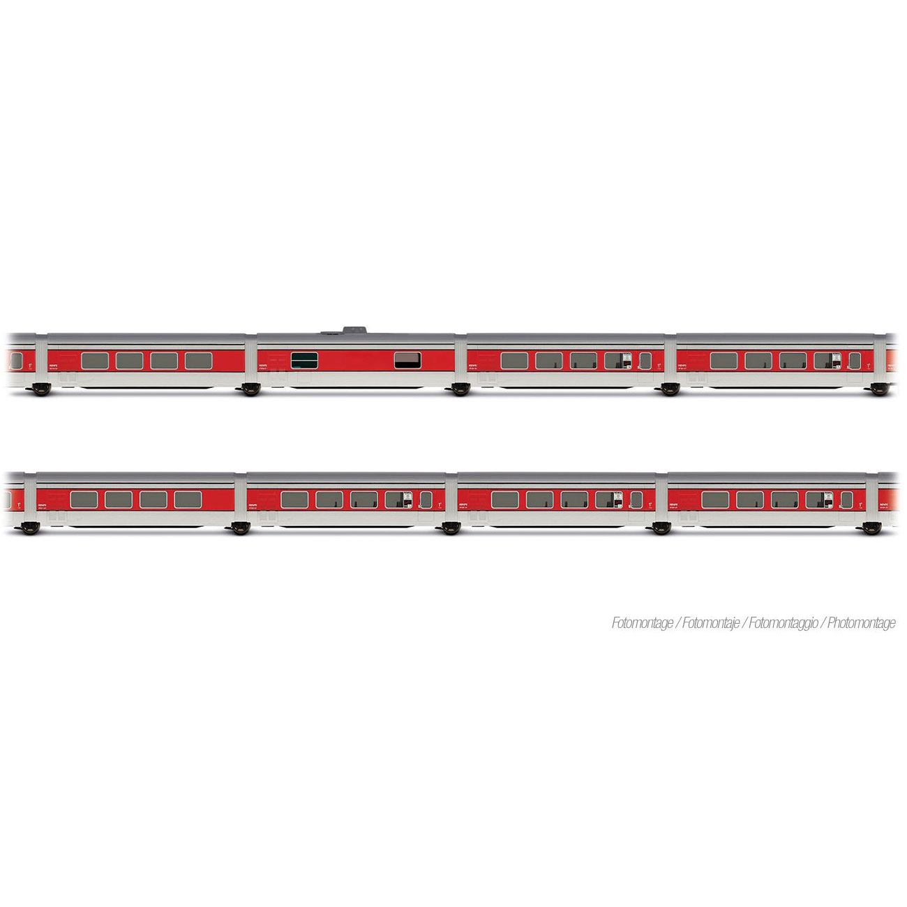 【仮予約】タルゴ Talgo III RD TEE Catalan Talgo 中間8輌セット シルバー/レッド RENFE Ep3