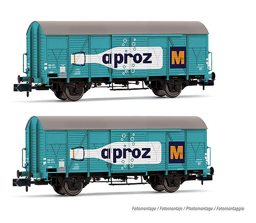 有蓋貨車2輌セット APROZ SBB Ep3