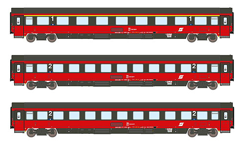 【予約商品】EC 64 客車3輌セット type Amz+2xBmz OeBB Ep5