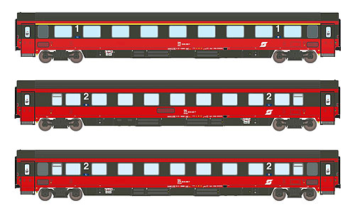 【予約商品】EC 64 客車3輌セット type Amz+2xBmpz OeBB Ep5