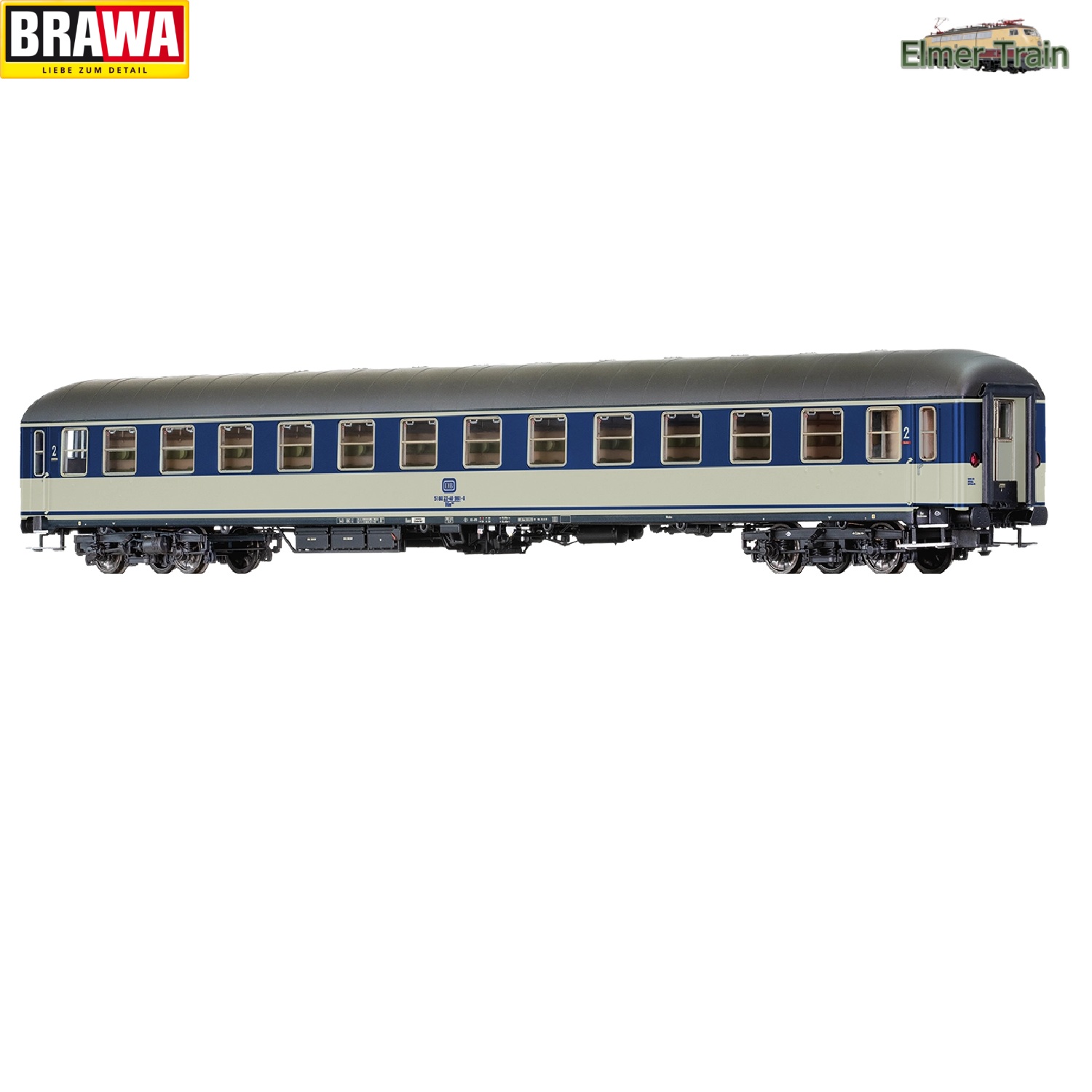 【予約】急行用 2等車 POPカラー DB Ep4 室内灯付き 車番違い2