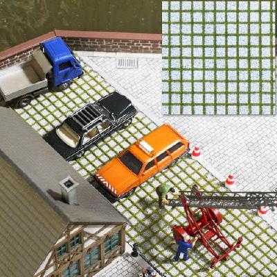 (HO)芝生複合　植毛パネル　200x140mm