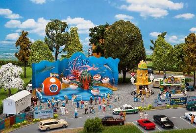 タコの回転遊具と売店セット