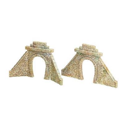 トンネルポータル2枚入り 1線用 126x72x4mm