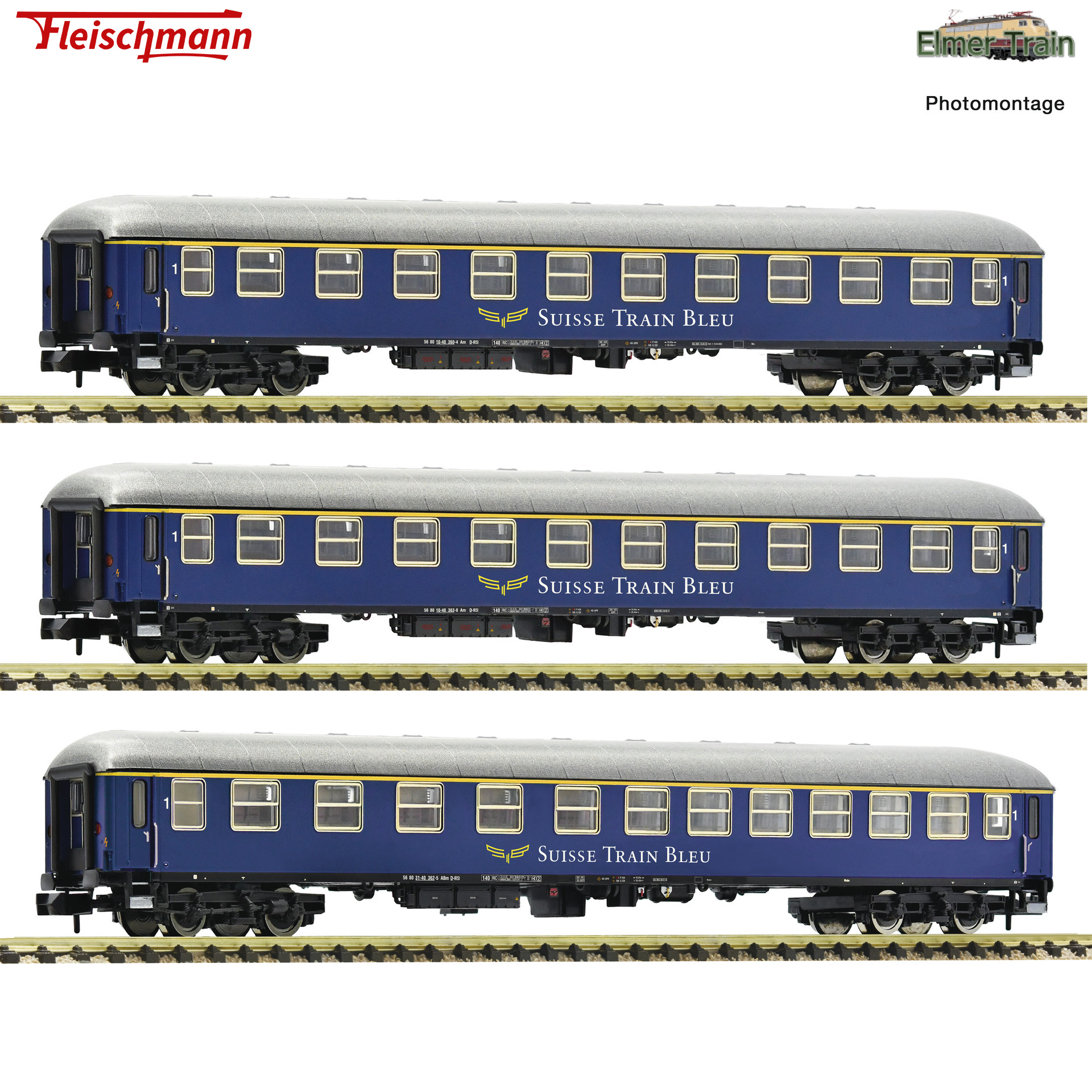 【予約】観光列車 Suisse Train Bleu セット1 客車3輌セット Ep6
