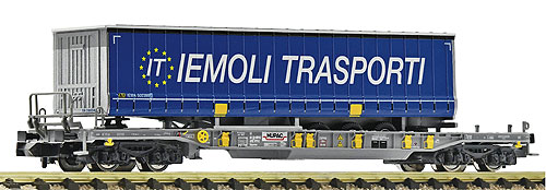 ポケット貨車 Hupac Ep6 トレーラー付き