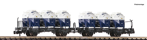 2軸コンテナ貨車 2輌ユニット DB Ep3 Ep4 Efkrコンテナ付き