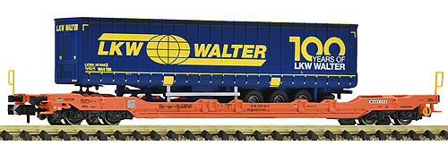 ポケット貨車 Wascosa Ep6 LKWトレーラー付き