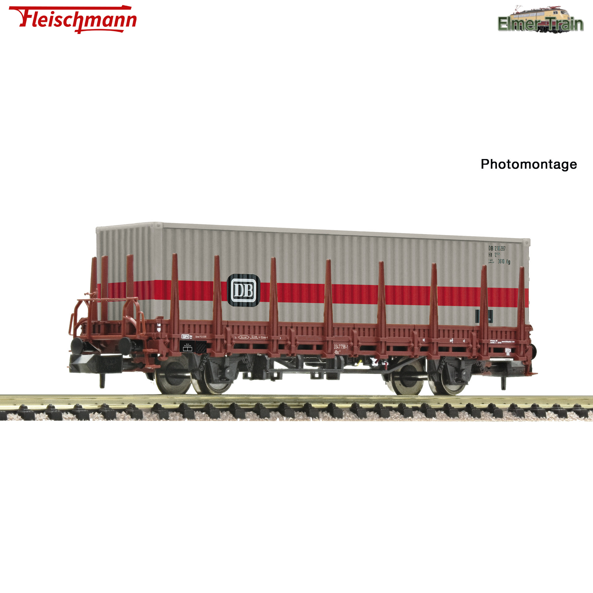 【予約】ステーク貨車 DB Ep4 40フィートコンテナ付き