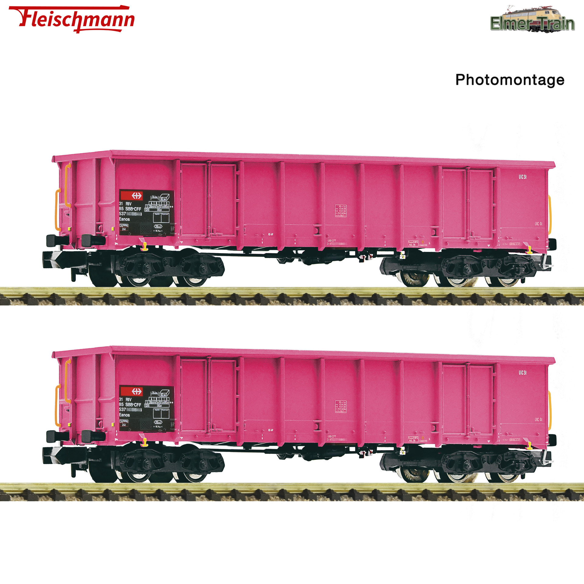 【予約】無蓋貨車 2輌セット SBB Ep5 Ep6