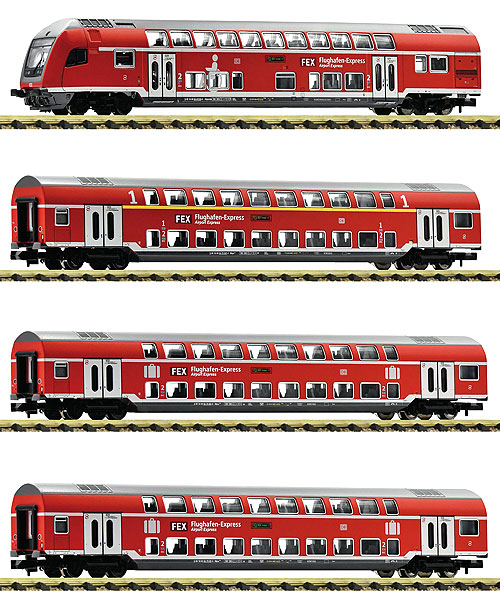 Airport EXP 二階建て客車4輌セット DBAG Ep6 DCC対応