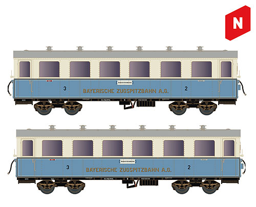 【予約】ツークシュピッツ渓谷鉄道 客車2輌セット