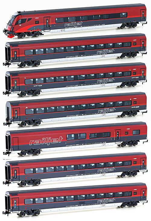 Railjet イタリア直通仕様 基本+増結7輌セット OeBB Ep6