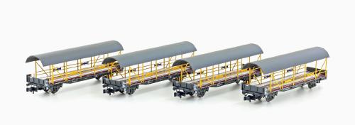 自動車輸送列車用 貨車4輌セット BLS Ep4