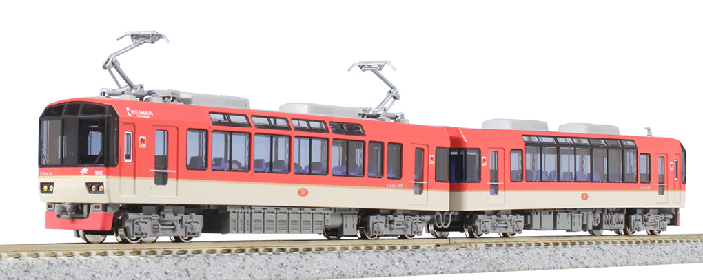 10-1471 再生産(N)叡山電鉄900系　きらら(メープルレッド)