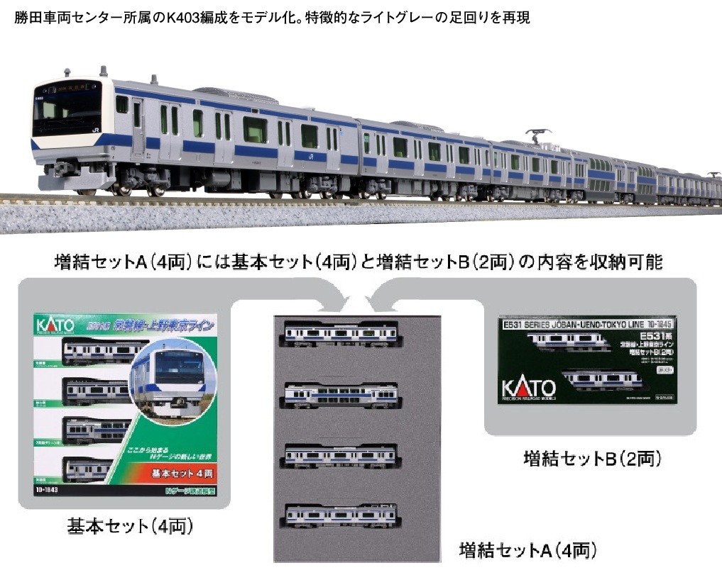 10-1843+10-1844+10-1845(N)E531系常磐線・上野東京ライン 基本+増結A+増結B