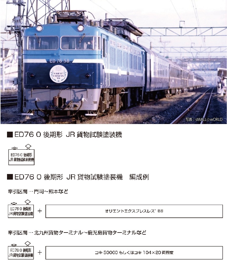 【ご予約】3013-5(N)ED76 0 後期形 JR貨物試験塗装機