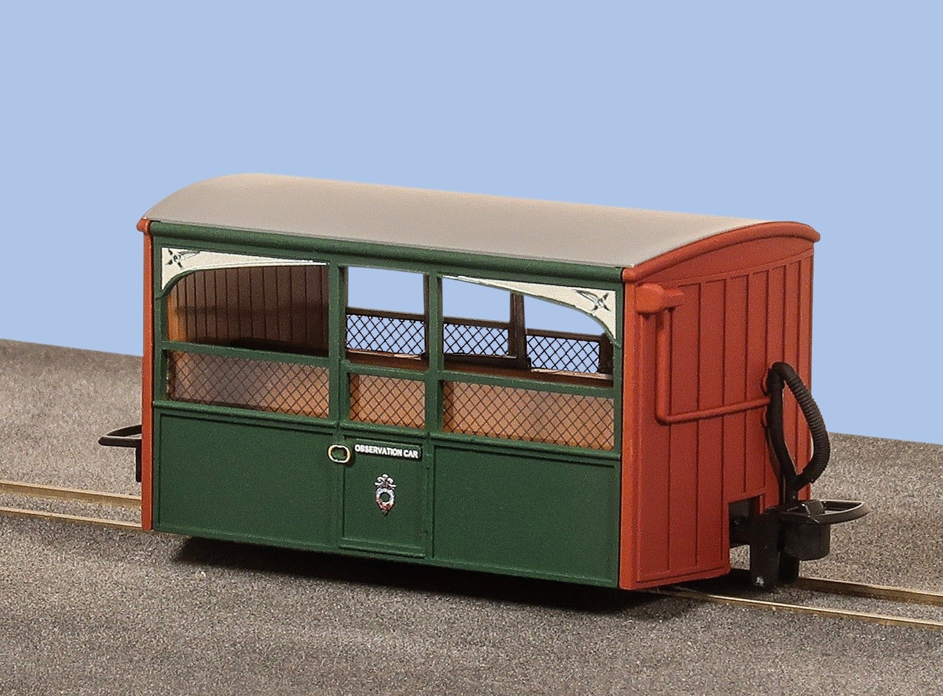 (HOナロー) GR561 00-9 バグボックス オープン客車(緑)