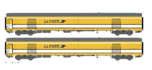 郵便車輌2輌セット La Poste Ep5