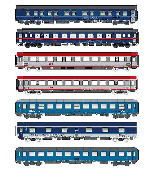 NJ408 Nightjet 客車7輌セット OeBB CD Ep6