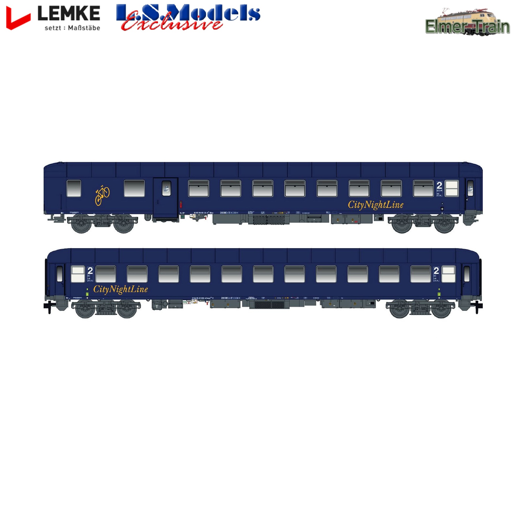 【予約】(N) シティナイトライン 寝台車 Bcvmh + Bdcm 2輌セット CNL Ep5