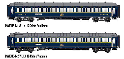 【予約】TRAIN BLEU 増結2輌セット CIWL Ep3 室内灯付