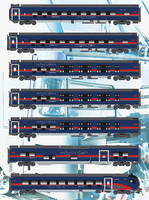 【予約】Nightjet DANI 7輌セット OeBB Ep6 室内灯付