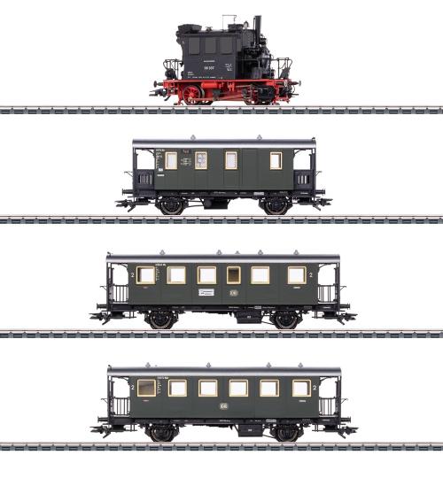 【予約】SL BR 98.3 グラスカステン列車セット DB Ep3 mfx Sound