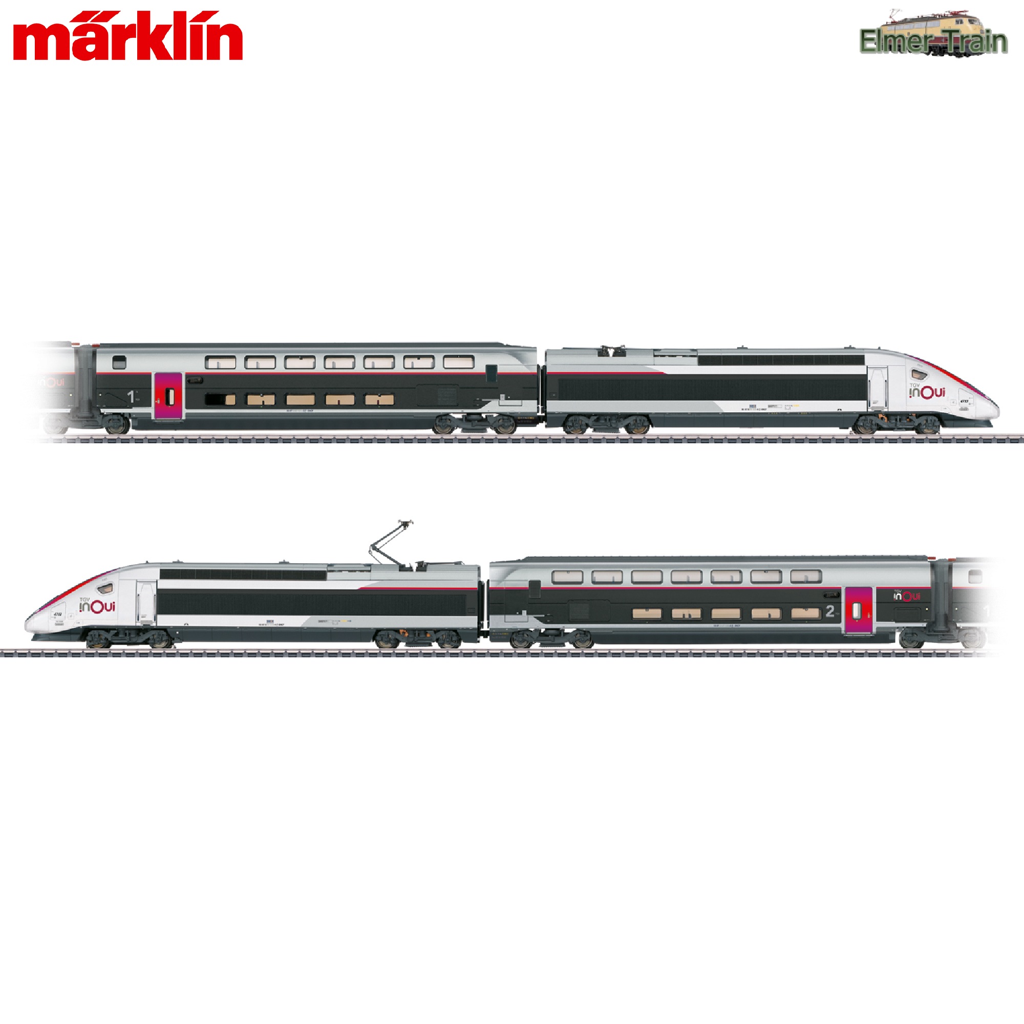 【予約】TGV INOUI Euroduplex 基本4輌セット SNCF Ep6 mfx Sound 室内灯付き