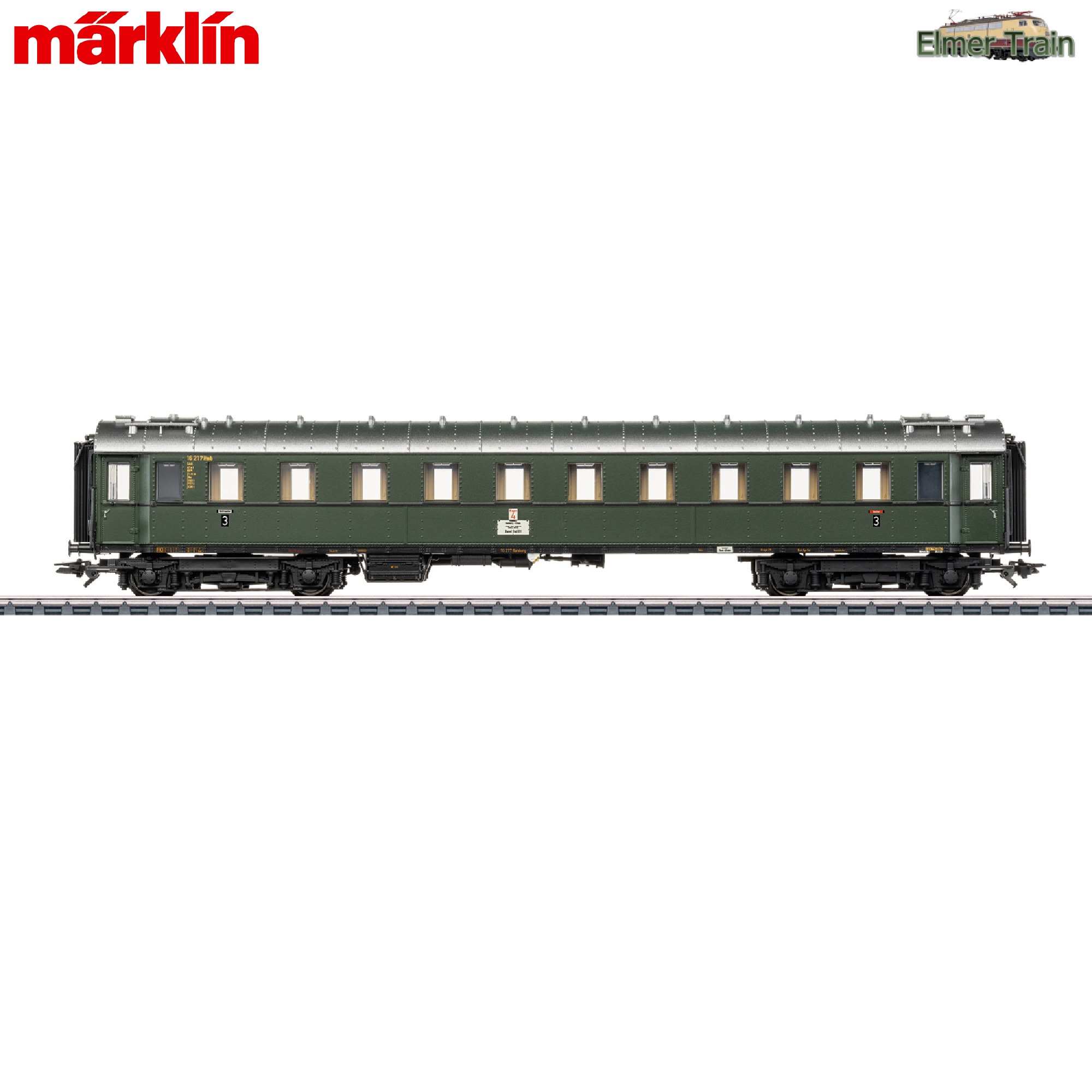 【予約】D74 列車 増結用3等車 室内灯付き