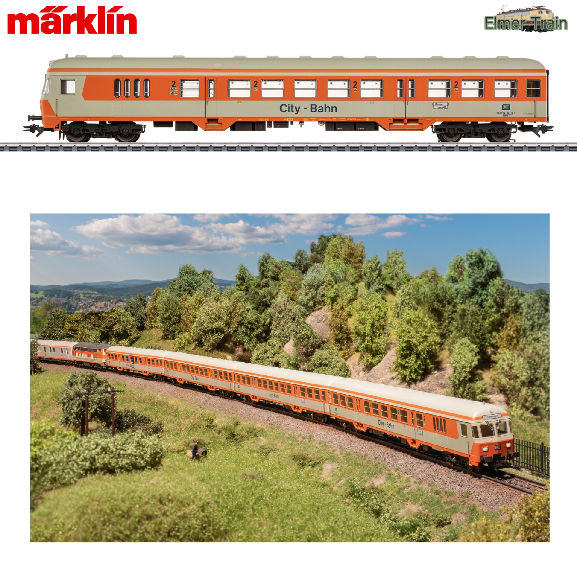 【予約】City Bahn 制御客車 mfx 室内灯付き