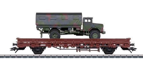 ステーク貨車 DB Ep3 軍用トラック付き