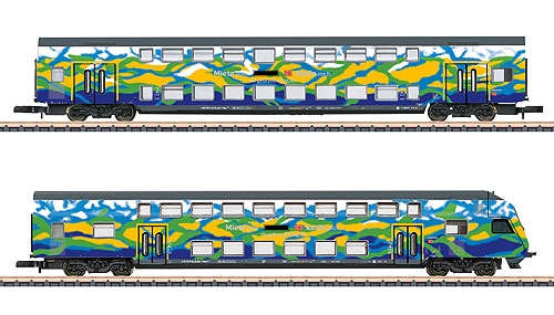 【予約】Touristik 二階建て客車2輌セット2 DB-Gebrauchtzug Ep6