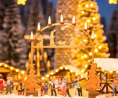 クリスマスマーケットのアーチ 7.6x1cm、高さ約7.9cm HO