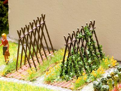 豆の蔓と支柱 6セット N