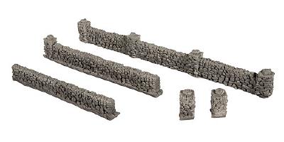 石積みの壁　1.5x104cm 柱の高さ2cm HO