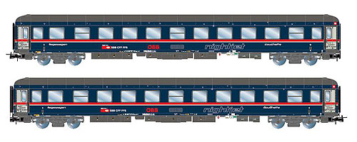 Nightjet クシェット2両セット ブルー Ep6