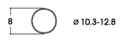 トラクションタイヤ DC φ10.3 - 12.8mm 10個入り