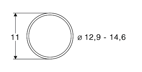 トラクションタイヤ DC φ12.9 - 14.6mm 10個入り