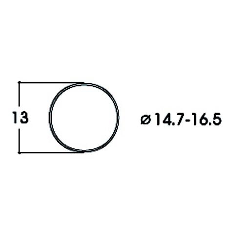 トラクションタイヤ DC φ14.7 - 16.5mm 10個入り